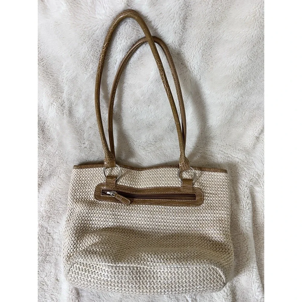 Gianini Bernini Straw Purse EUC Spring Church Clean Girl Boho Hobo